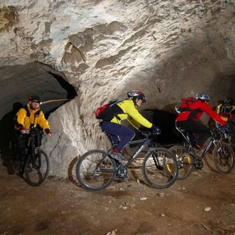 Mine tour by bicycle